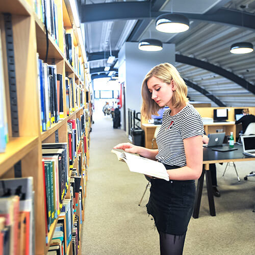 Student on campus, UCA